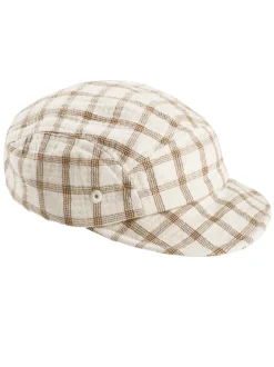 Baby Cap, Cinnamon Plaid