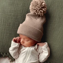 Baby's First Hat®, Tan Pom