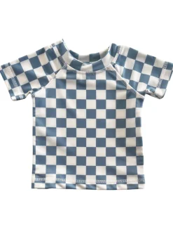 Blueberry Muffin Checkerboard / Cabana Rashguard / UPF 50+