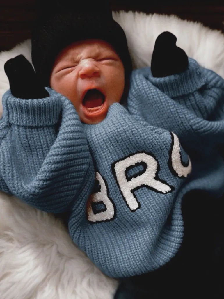 Bro Knit Sweater, Slate