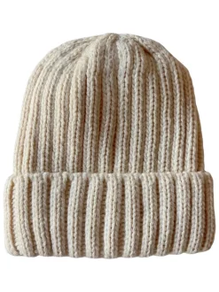 Chunky Knit Hat, Bone