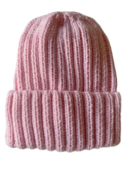 Chunky Knit Hat, Pink Sugar
