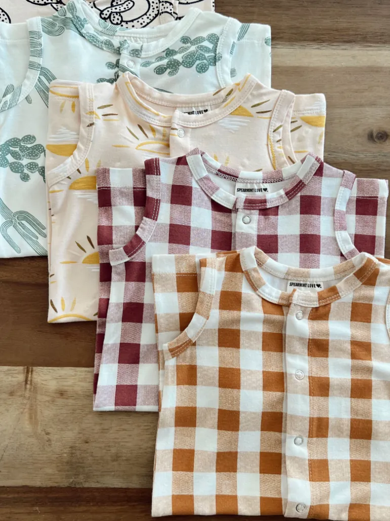 Easy Romper, Tuscany Plaid