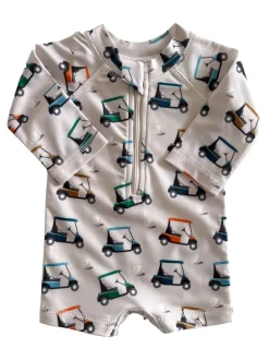 Golf Cart / Sonny Rashguard Swimsuit / UPF 50+