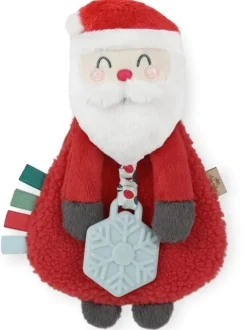 Itzy Lovey™ Plush Teether Toy, Holiday Santa