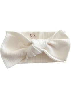Ivory / Organic Ribbed Bow