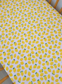 Lemon Sorbet / Muslin Crib Sheet