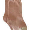 Lettuce Edge Socks, Dainty Dot Peach Blush