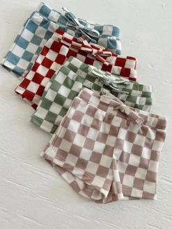 Lime Checkerboard / Riviera Swim Short / UPF 50+