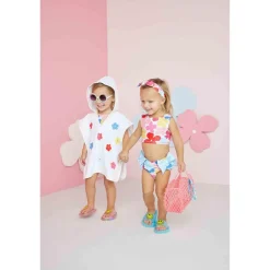 Multi-Floral Swimsuit & Headband Set