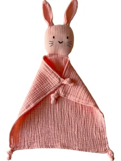 Muslin Bunny Lovey, Pink
