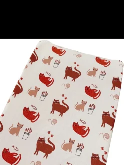 Muslin Changing Pad Cover, Cats