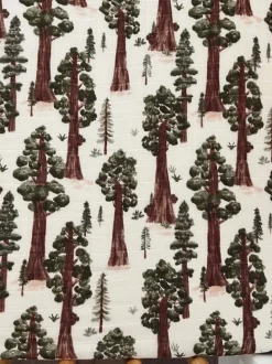 Muslin Crib Sheet, Redwoods