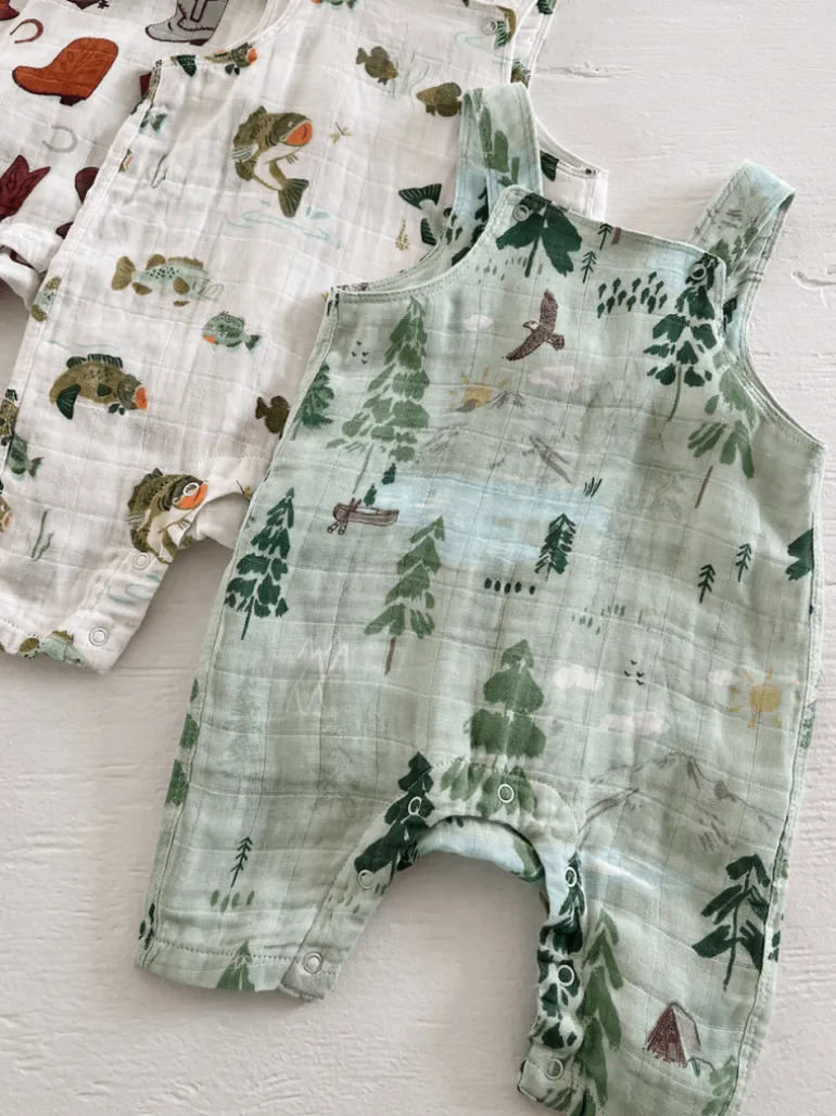 Muslin Overall, Mountain Cabin
