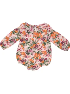 Muslin Ruffle Collar Bubble Bodysuit, Autumn Days Floral