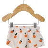 Organic Cotton Waffle Shorts, Oranges