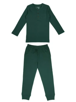 Organic Thermal Lounge Set, Pine Green