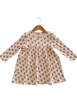 Organic Waffle Simple Dress, Holly