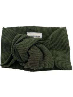 Organic Waffle Turban Headband, Forest