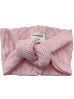 Organic Waffle Turban Headband, Blush