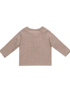 Organic Zion Shirt, Plum Gingham