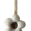 Pacifier Lovey, White Flower