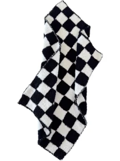 Phufy® Bliss Checkerboard Mini Blanket, Black