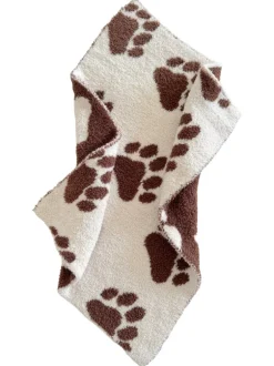 Phufy® Bliss Mini Blanket, Chocolate Bear Paw