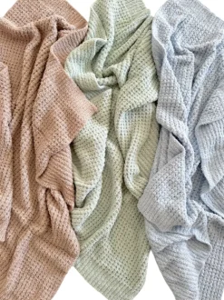 Phufy® Bliss Waffle Blanket, Desert Tan