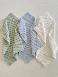 Phufy® Bliss Waffle Mini Blanket, Baby Blue