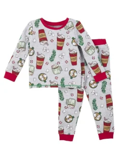 2-Piece Pajama Set, Peppermint Mocha