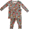 2-Piece Set, Gingerbread Friends Green