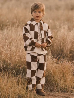 Rylee & Cru Cord Baggy Pant, Saddle Check