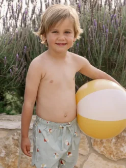 Rylee & Cru Swim Trunk, Beach Balls