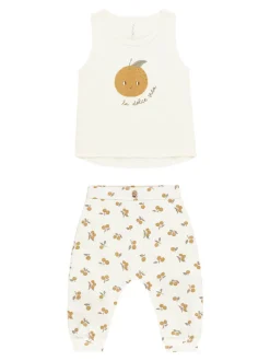 Rylee & Cru Tank + Slouch Pant Set, Oranges