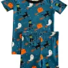 Short Sleeve 2-Piece Set, Broomstick Friends Midnight
