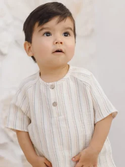 Short Sleeve Zion Shirt, Summer Stripe