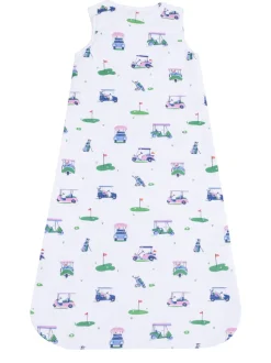 Sleep Bag, Vintage Golf Carts Pink