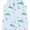 Sleeveless Shortie, Golf Things Blue
