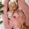 Snowman Pink / Organic Long Sleeve Tutu Bodysuit