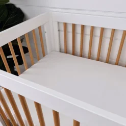 Stretch Mini Crib Sheet, White