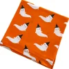 Stretch Swaddle Blanket, Orange Ghost