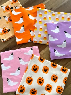 Stretch Swaddle Blanket, Pink Ghost