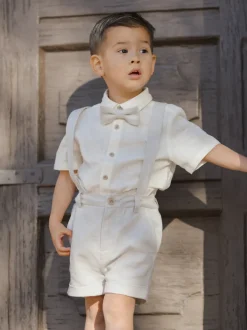 Suspender Short, Powder Blue