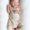 Tan Gingham / Organic Bay Shortie