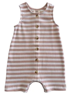 Tan Stripe / Organic Ribbed Bay Shortie