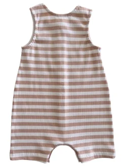 Tan Stripe / Organic Ribbed Bay Shortie