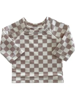 Tiramisu Checkerboard / Maui Rashguard / UPF 50+