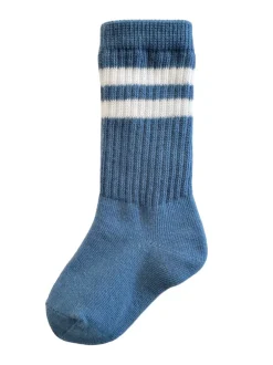 Tube Socks, French Blue Stripe