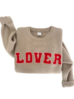 Women's Knit Sweater, Lover Cocoa